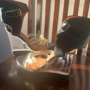 Jeffrey Campbell Reveal Clear Wedges